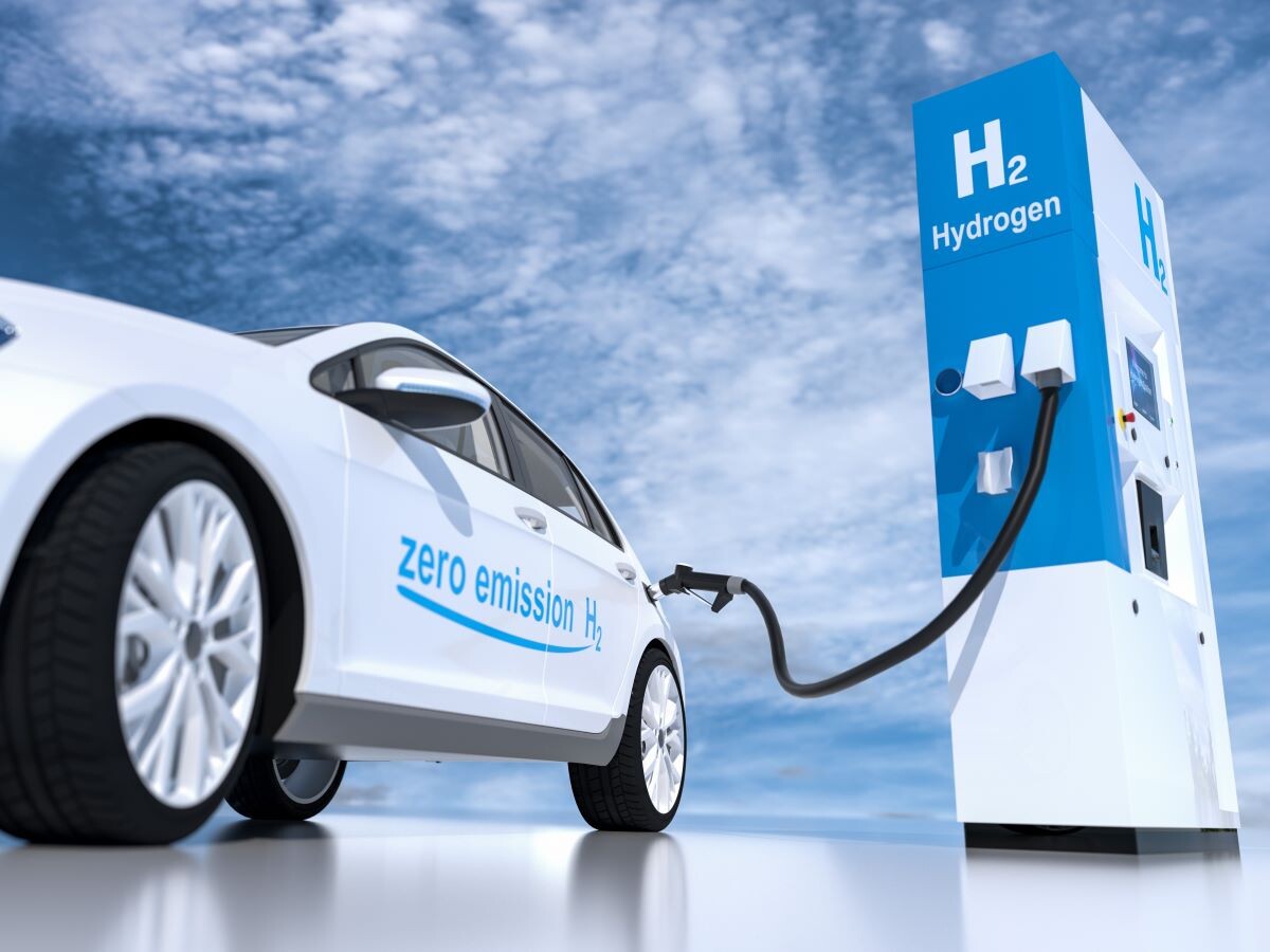 Hydrogen car illustration