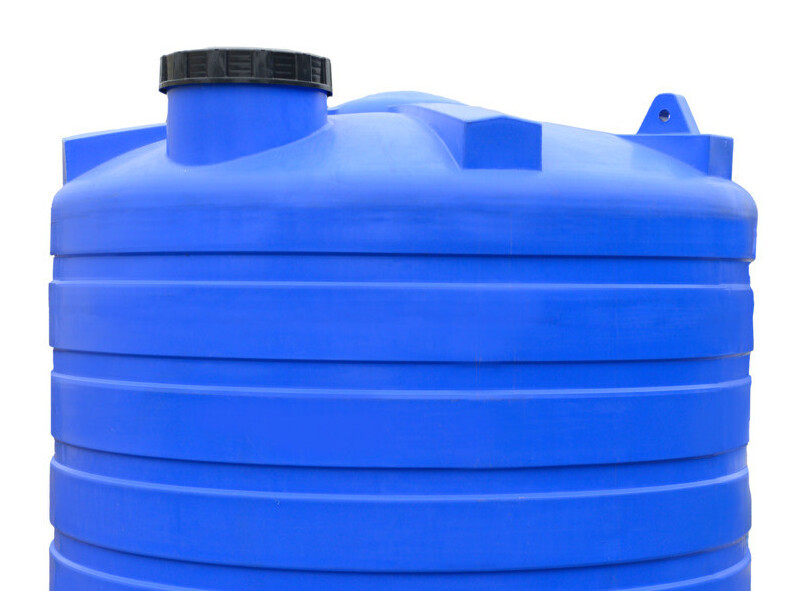 Blue molded container